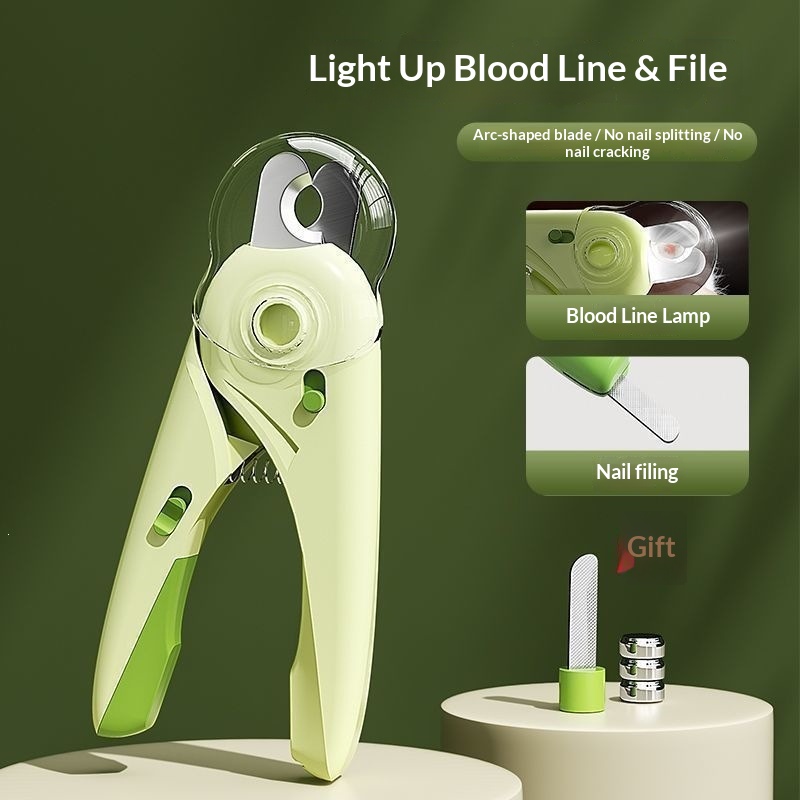 Pet Supplies Nail Trim - Neue Haustier-Nagelschere mit Licht für Katzen,