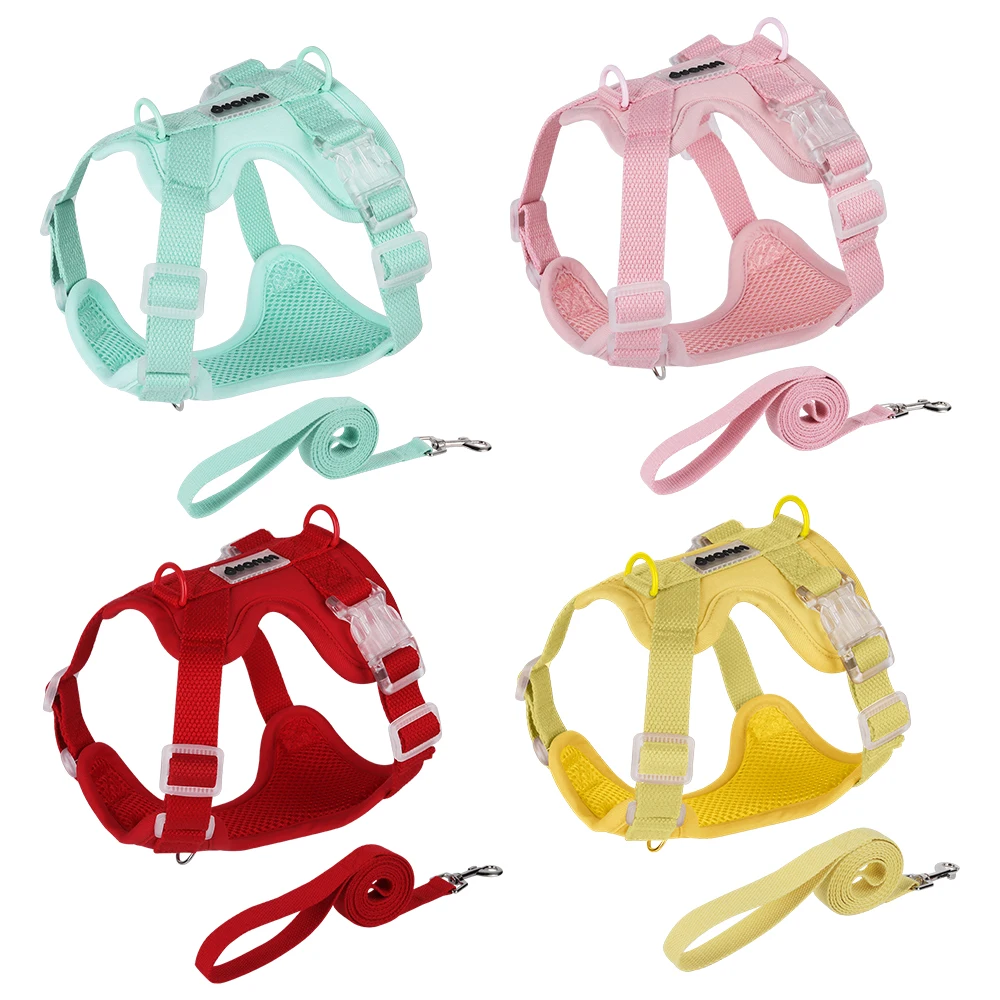 No Pull Dog Harness - Buntes, leichtes Hundegeschirr für kleine Rassen