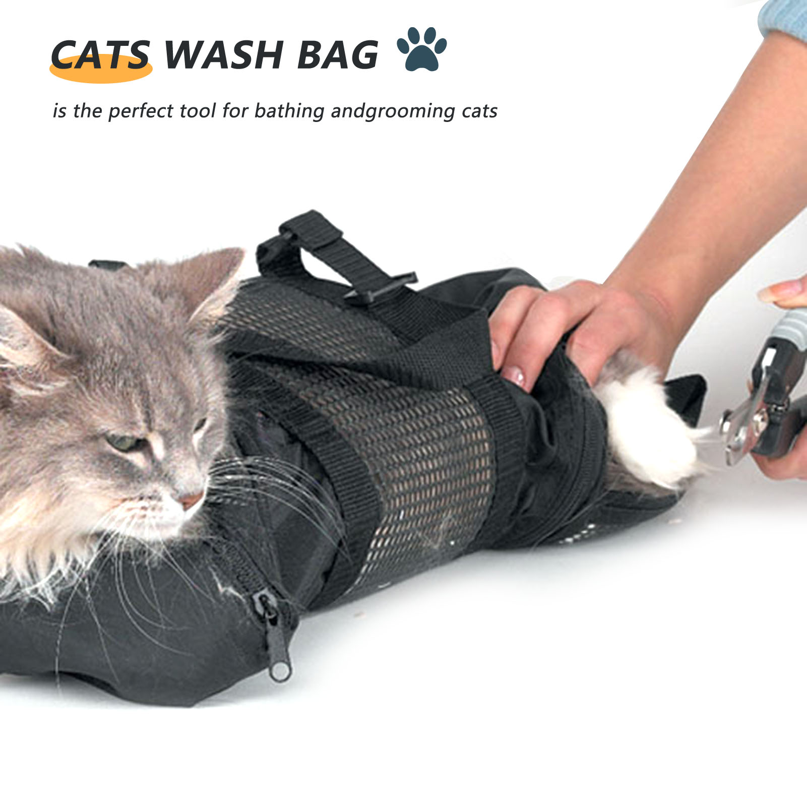 Netz-Katzenpflege-Badetasche a – Pet Supplies Nail Trim Bewertung und Preis