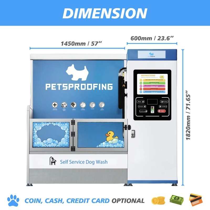 Automatische münzbetriebene Hu – Pet Supplies Wash Station Bewertung und Preis